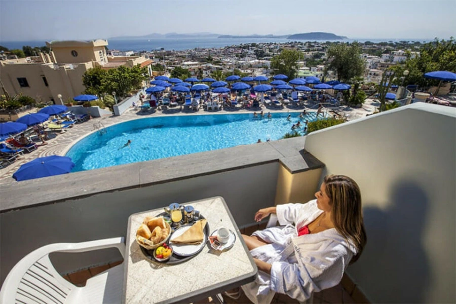 Colazione con vista Hotel President Ischia