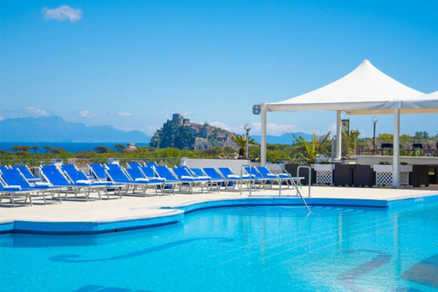 Piscina a chitarra Hotel President Ischia