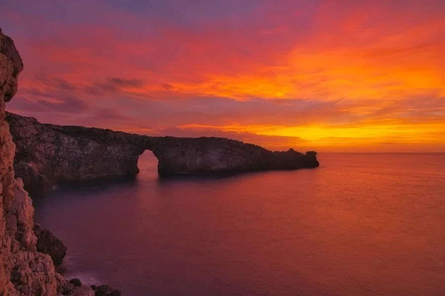 Viaggio Spagna Minorca tramonto